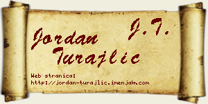 Jordan Turajlić vizit kartica